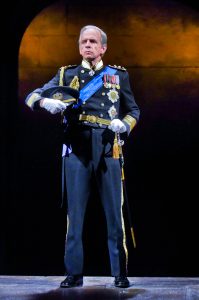 Robert Joy (King Charles III) in King Charles III at Seattle Repertory Theatre. Photo by Michael Doucett. 