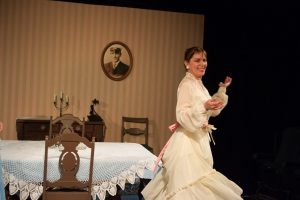 Dayna Childs in Lakewood Playhouse's "The Glass Menagerie."