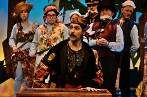 Jason Gingold and the ensemble cast of Bainbridge Performing Arts "Peter and the Starcatcher."