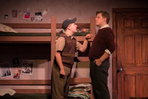 (L to R) DREW BATES (Eugene) and ANDREW FOX BURDEN (Stanley) from the Lakewood Playhouse Production of "BRIGHTON BEACH MEMOIRS". Photo Credit: Tim Johnston