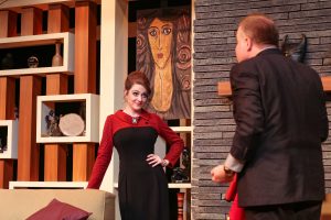 Victoria Ashley and Jed Slaughter in Tacoma Little Theatre's "Bell, Book, and Candle."