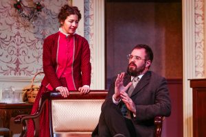 Nora (Annie Katica Green) & Torvald (Sean Neely) in Tacoma Little Theatre's " A Doll House."