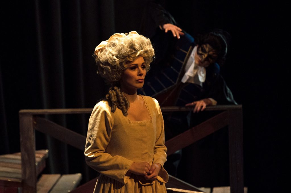 Justine Stillwell in Bainbridge Performing Arts' "The Revolutionists."