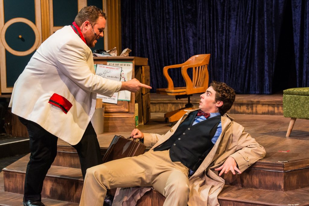(L to R) CHAP WOLFF (Max) and WILLIAM JOHNSON (Leo) from the Lakewood Playhouse Production of "THE PRODUCERS"