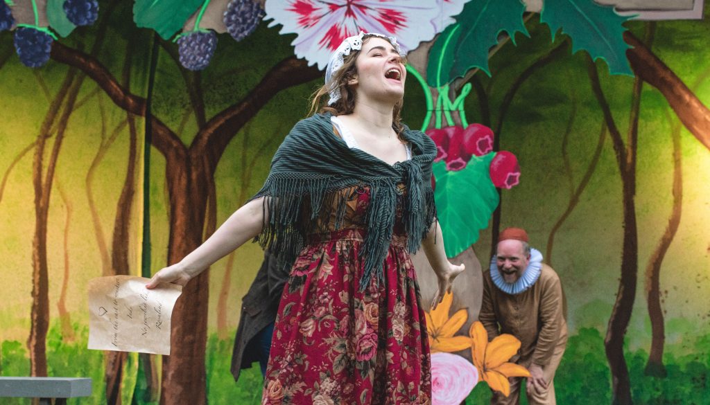 Citori Luecht and Gary Fetterplace in BPA's "As You Like It."