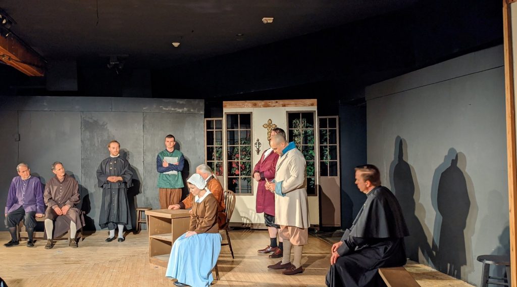 The ensemble cast of "The Crucible" at WWCA
